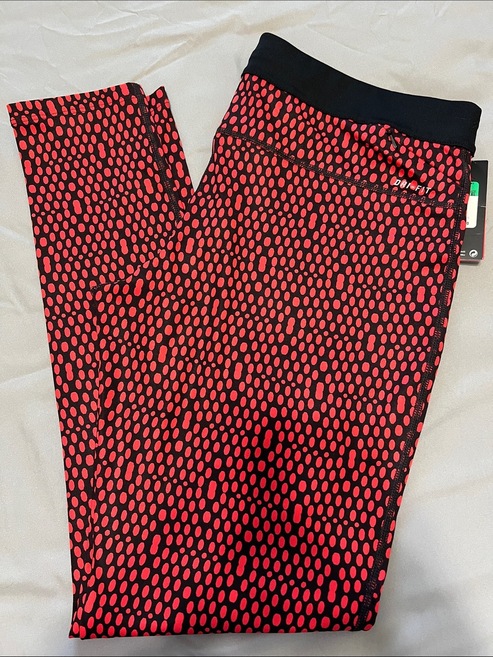 Women’s Nike Red & Black Patterned Leggings